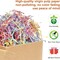 Easter Shredded Paper For Gift Baskets, 1/2LB (8 oz) Crinkle Paper Filler, Colorful easter basket grass, Crinkle Cut Paper Shred For Birthdays, Weddings,Boxes Bags, Basket Filler, Anniversaries, Christmas, Gift Wrapping